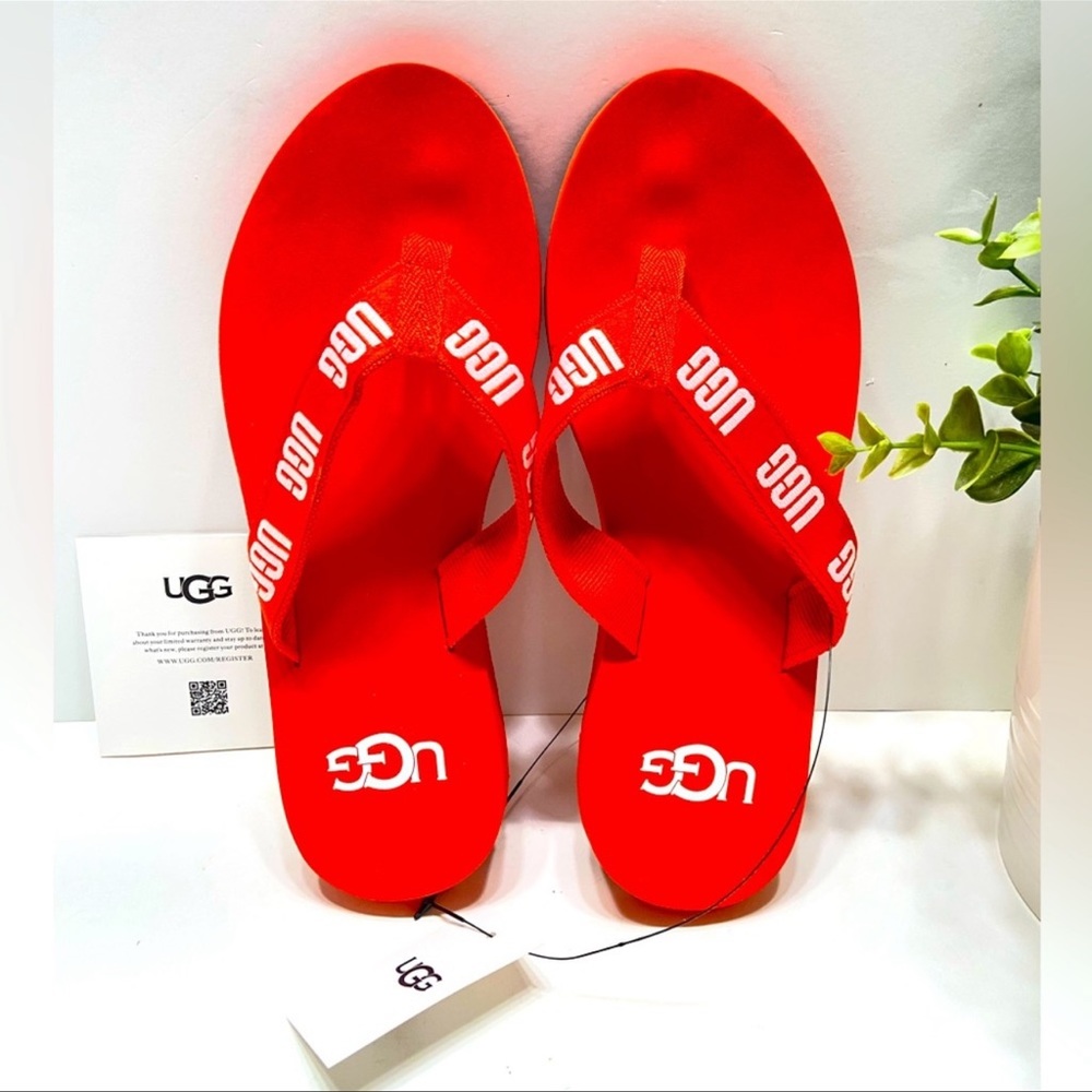 Women’s UGG graphic Flip Flop Orange #8